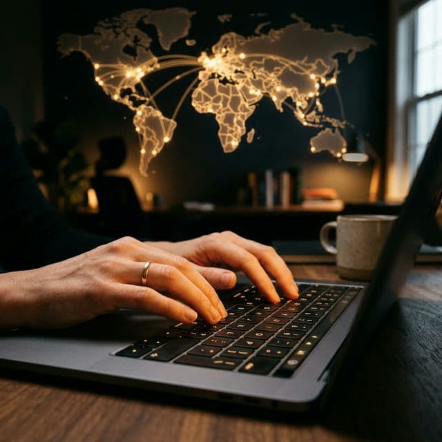 Global connectivity and learning